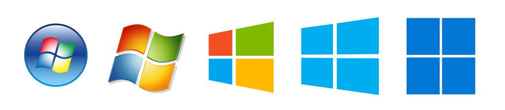 Timeline image displaying Windows versions from Vista to 11 with BitLocker feature
